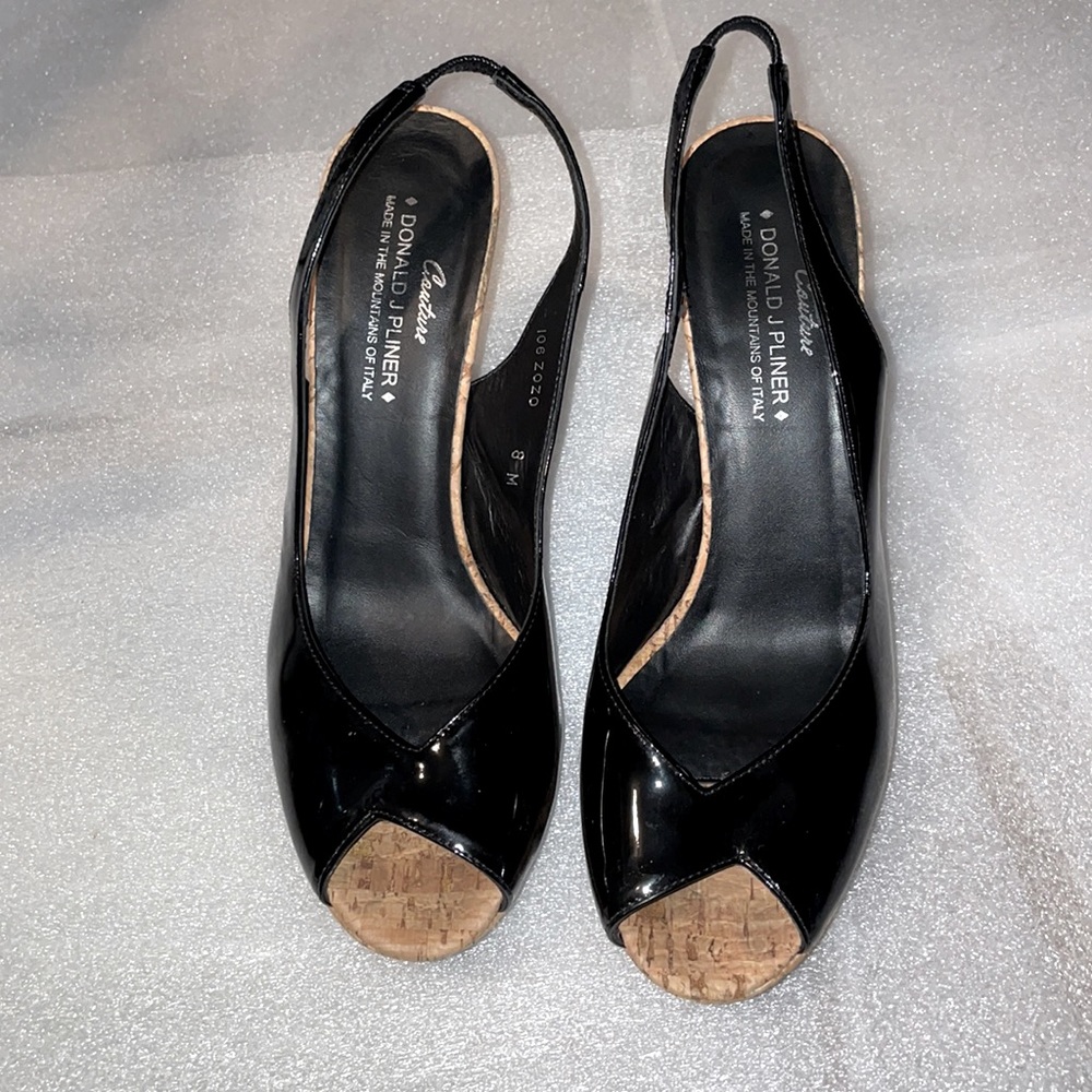 Donald J Pliner Couture zozo peeptoe heels